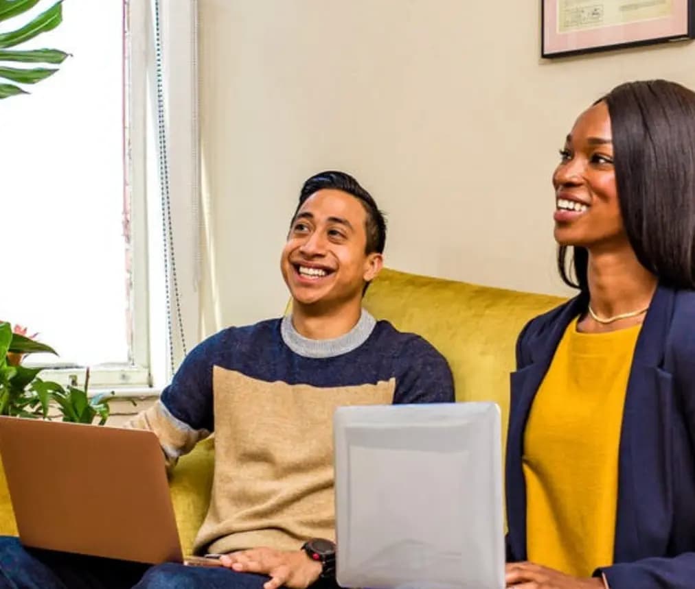 Engaging content layout displaying company stories