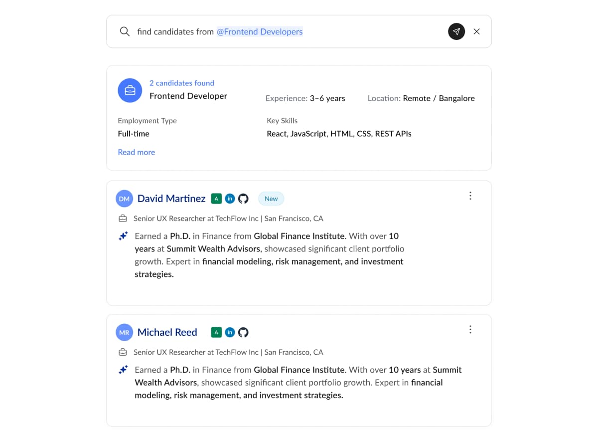 AI Search & Filtering